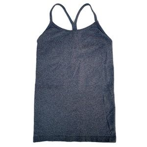 Ivivva by Lululemon Tumblin Tank Top Girls Gray Power Y Racerback Size 10